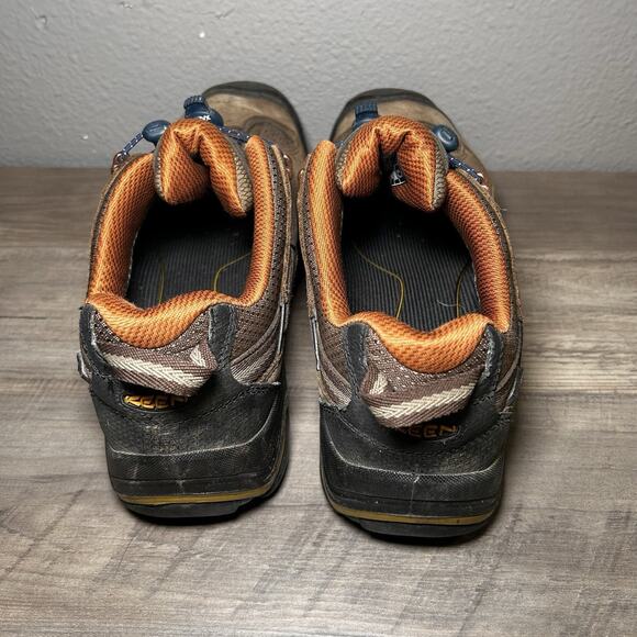 KEEN Durand WP Low Top Hiking Boots Size 9.5 Mens USA Built Brown/Orange main image 6